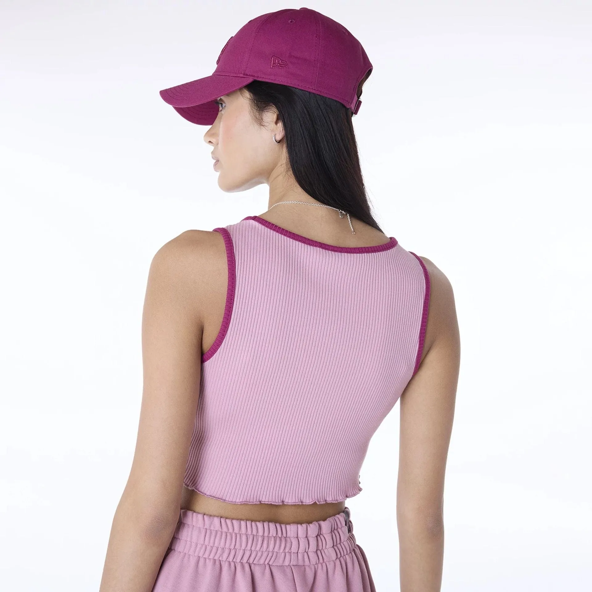 Timeless casual wear LA Dodgers Womens MLB Floral Dark Pink Vest