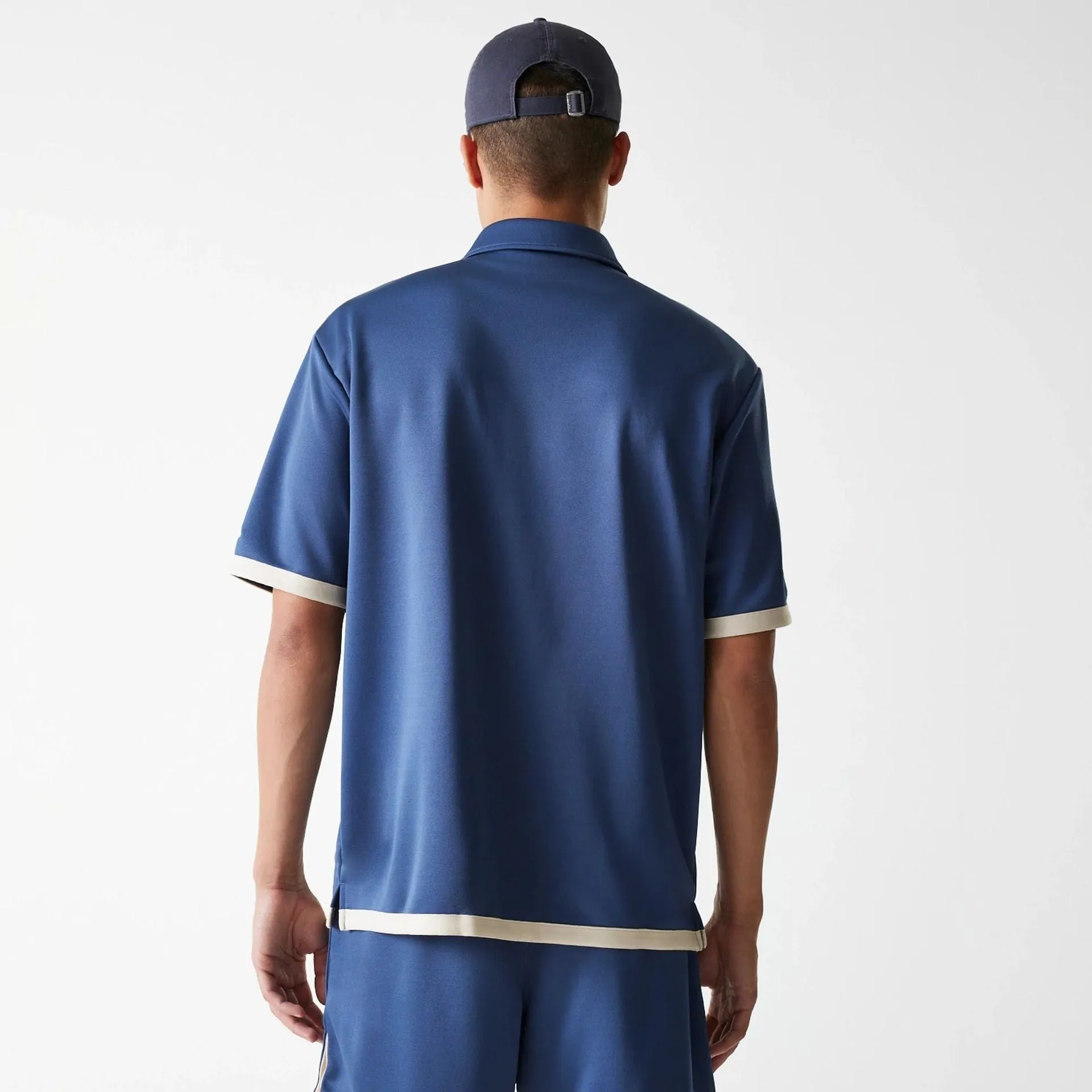 Seasonal Smart Soft and Lightweight LA Lakers NBA Snap Button Dark Blue Short Sleeve Shirt