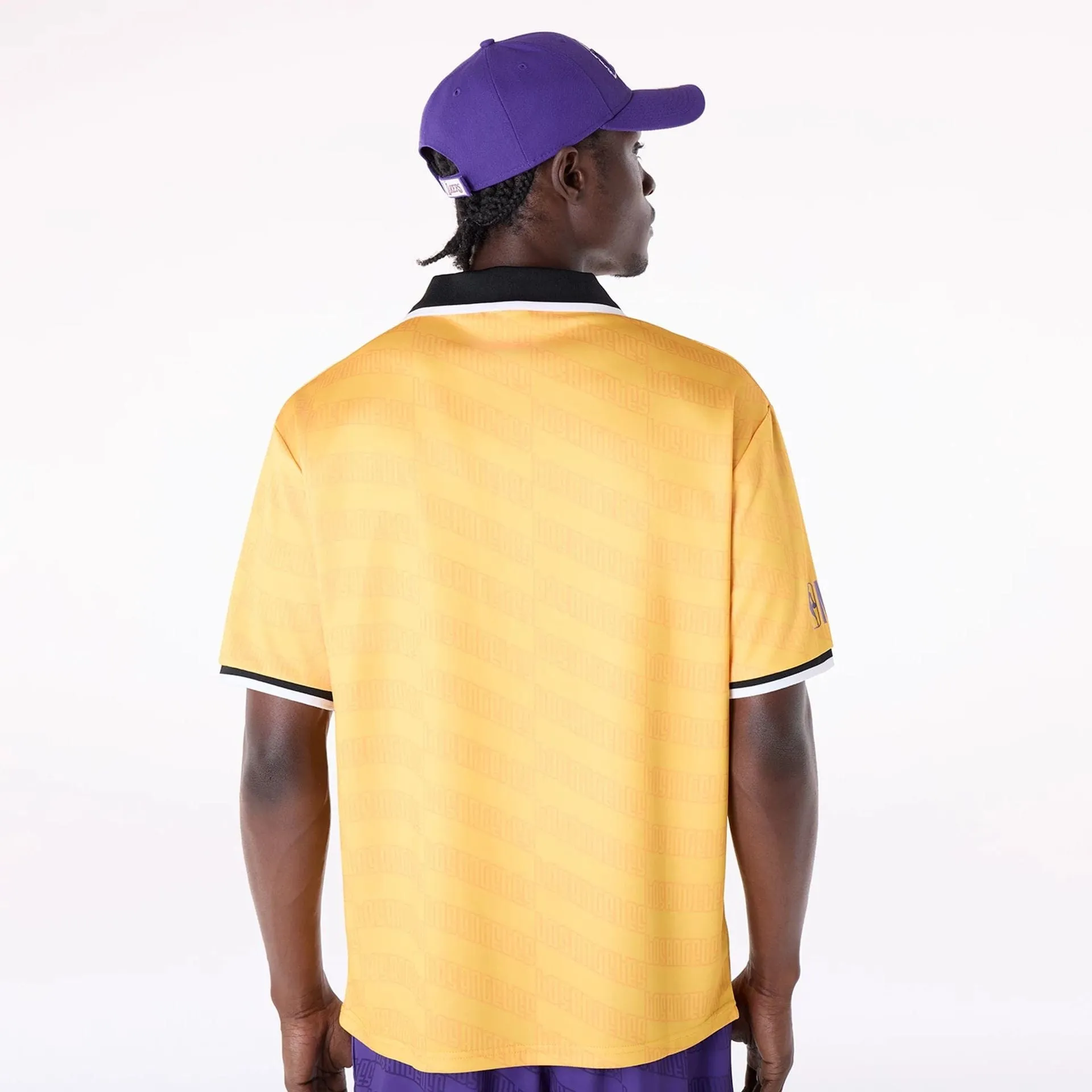 LA Lakers NBA Soccer Yellow Oversized T-Shirt Breathable Fit Design Relaxed and Easy