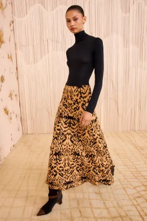 Lani Jacquard Knit Skirt - Bengal Breathable mesh