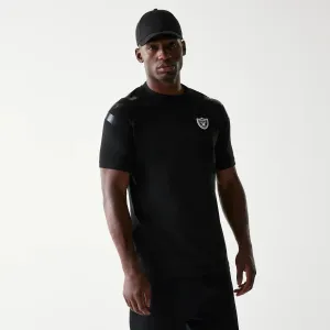 Las Vegas Raiders NFL 3RD Down Black T-Shirt Moisture Wicking Fabric Relaxed Waistband