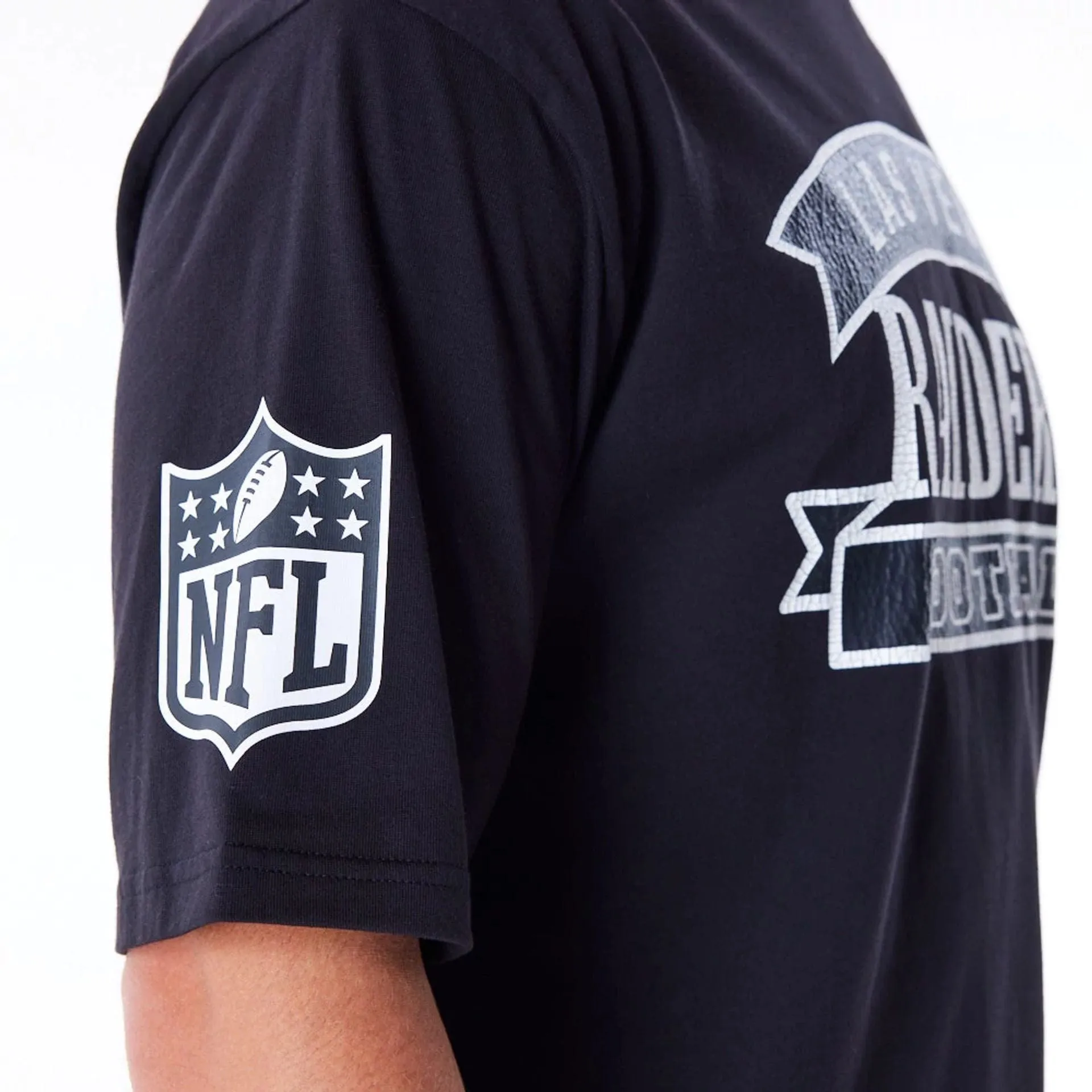 Las Vegas Raiders NFL Graphic Black Oversized T-Shirt Comfy Wardrobe Simple Wear