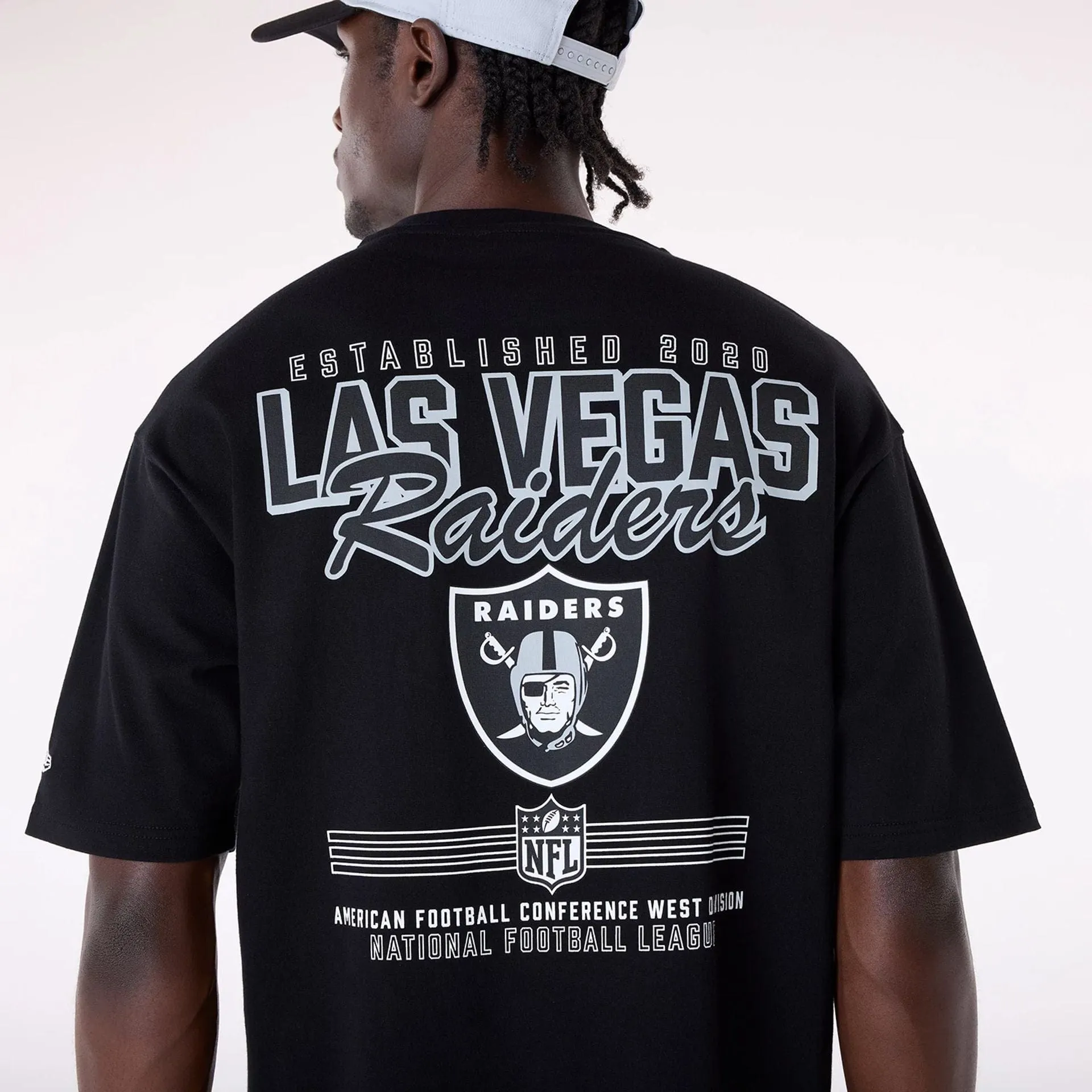 Las Vegas Raiders NFL Logo Black T-Shirt Thermal Regulation Layer Street Smart Look