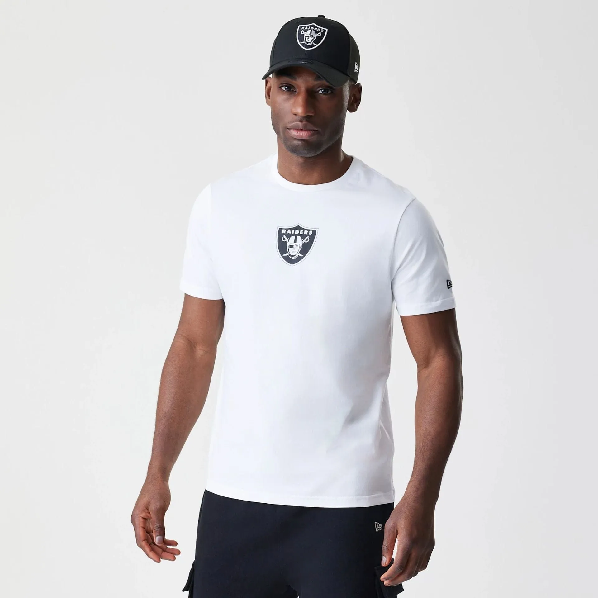 Las Vegas Raiders NFL Logo White T-Shirt Cozy And Stylish ZeroWaste Production