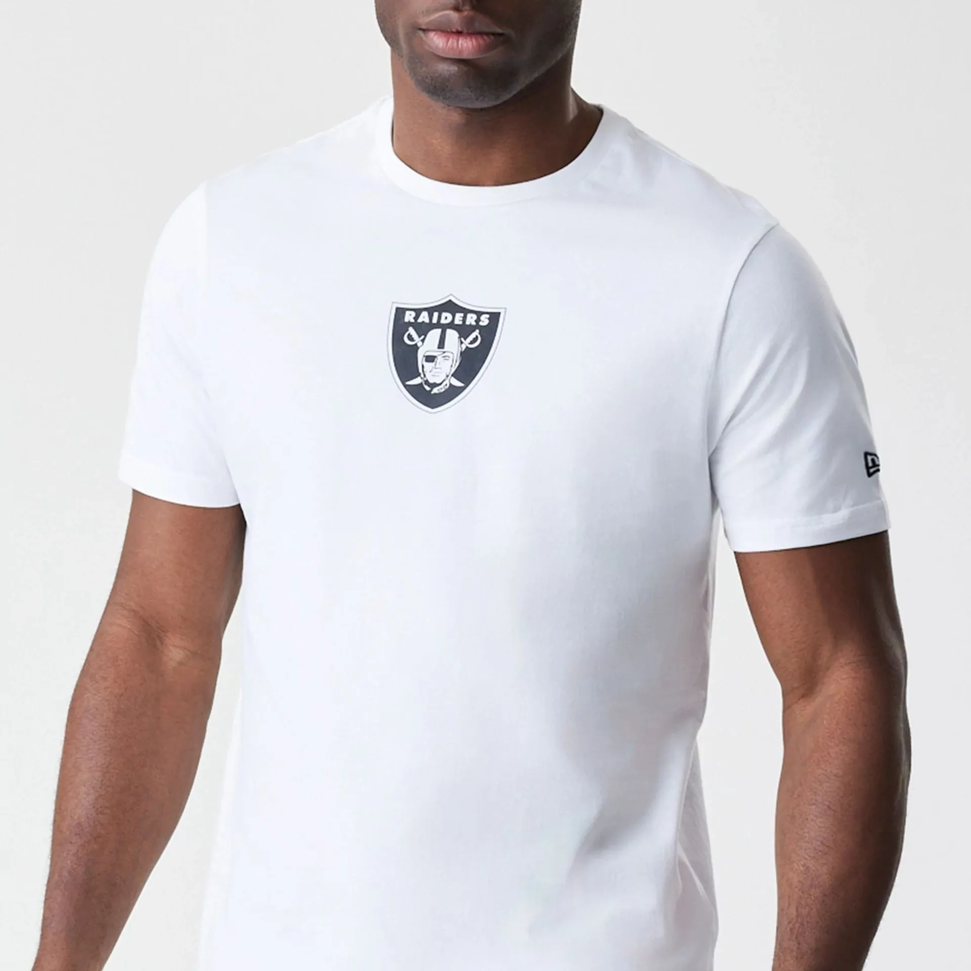 Holiday Wear Las Vegas Raiders NFL Logo White T-Shirt