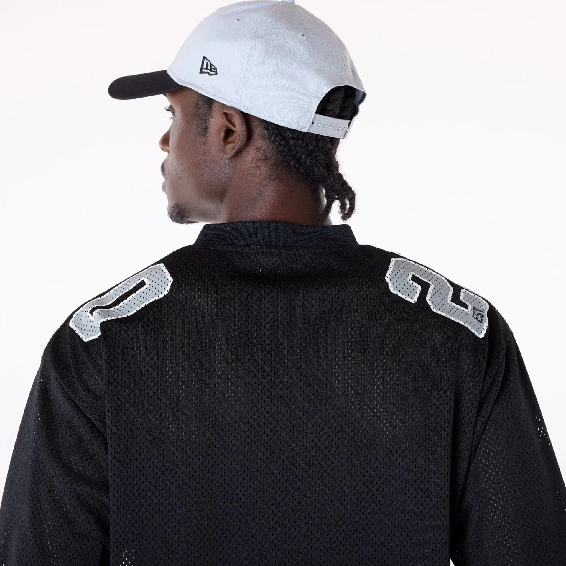 Las Vegas Raiders NFL Mesh Black T-Shirt Party fun comfortable top