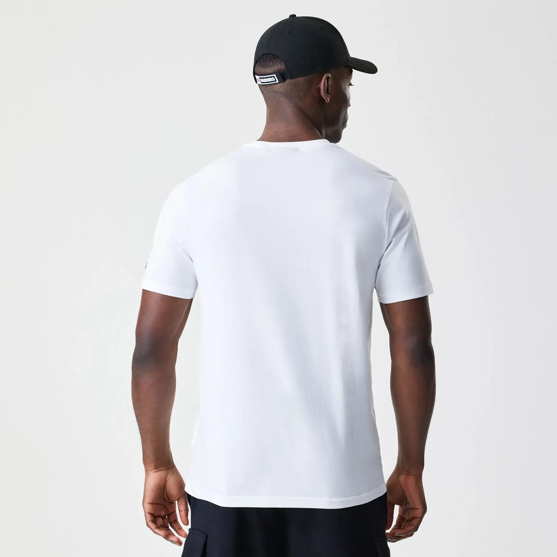 Clean Cut Las Vegas Raiders NFL Stack Arch Logo White T-Shirt