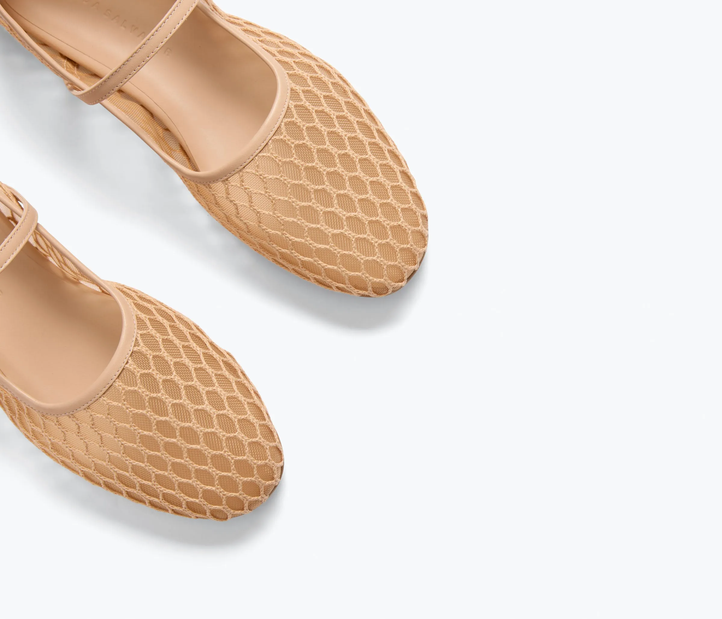 LAUREL FISHNET MARY JANE Lace Up Design Noon Walk