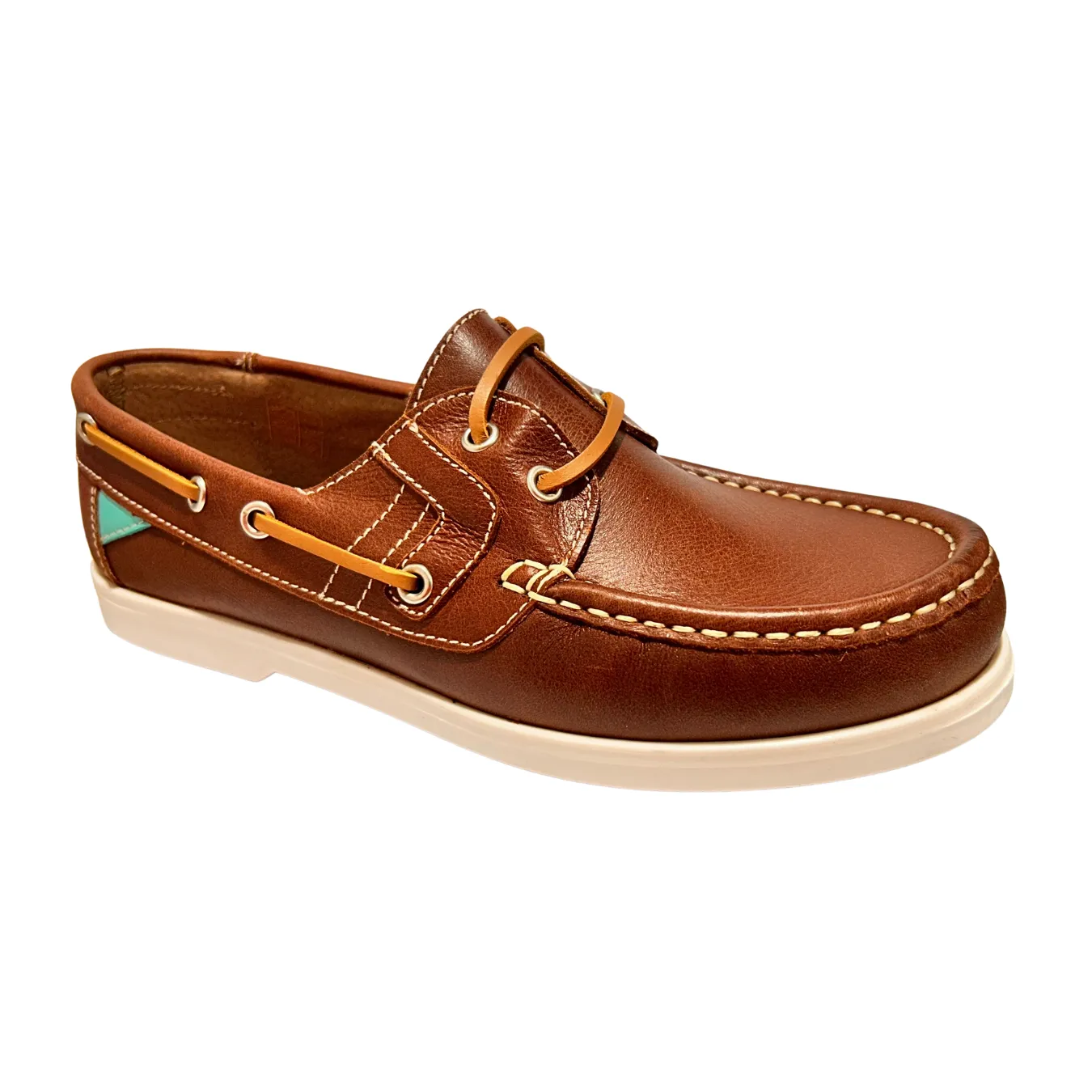 Lauren Thomas Womens Boat Shoe 82249 Brown Leather Ergonomic Fit