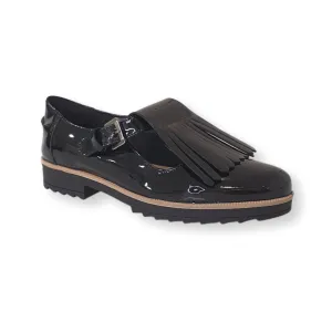 Lauren Thomas Womens Shoe Lolo Strap Black Patent Daily Motion Comfort Advantage