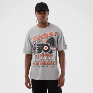 Raw Edge Hem Philadelphia Flyers NHL Sport Classic Grey T-Shirt