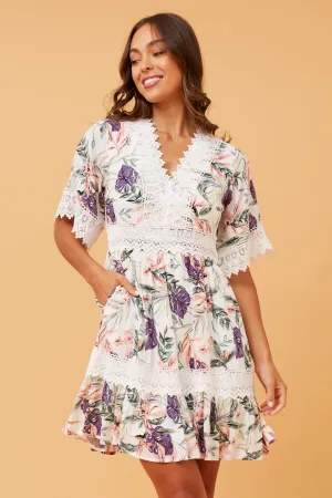 All Look LAYLA FLORAL LACE  DRESS