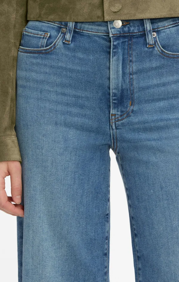 Le Slim Palazzo in Flip Raw After Softened Hem Feminine Cut