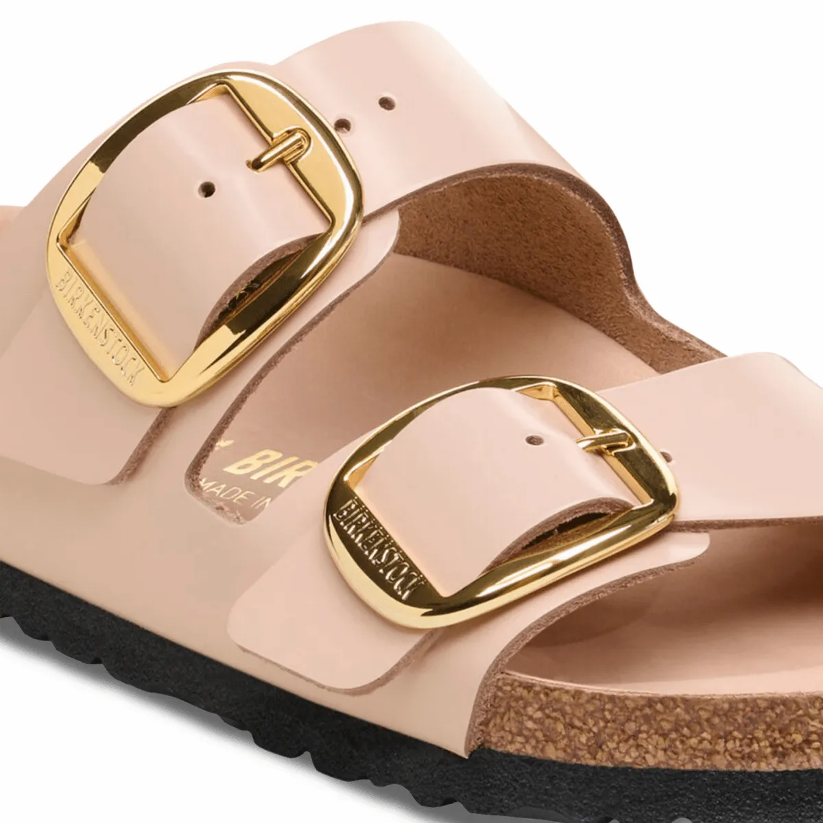 Birkenstock Women's Arizona Big Buckle High Shine New Beige Leather City Daily