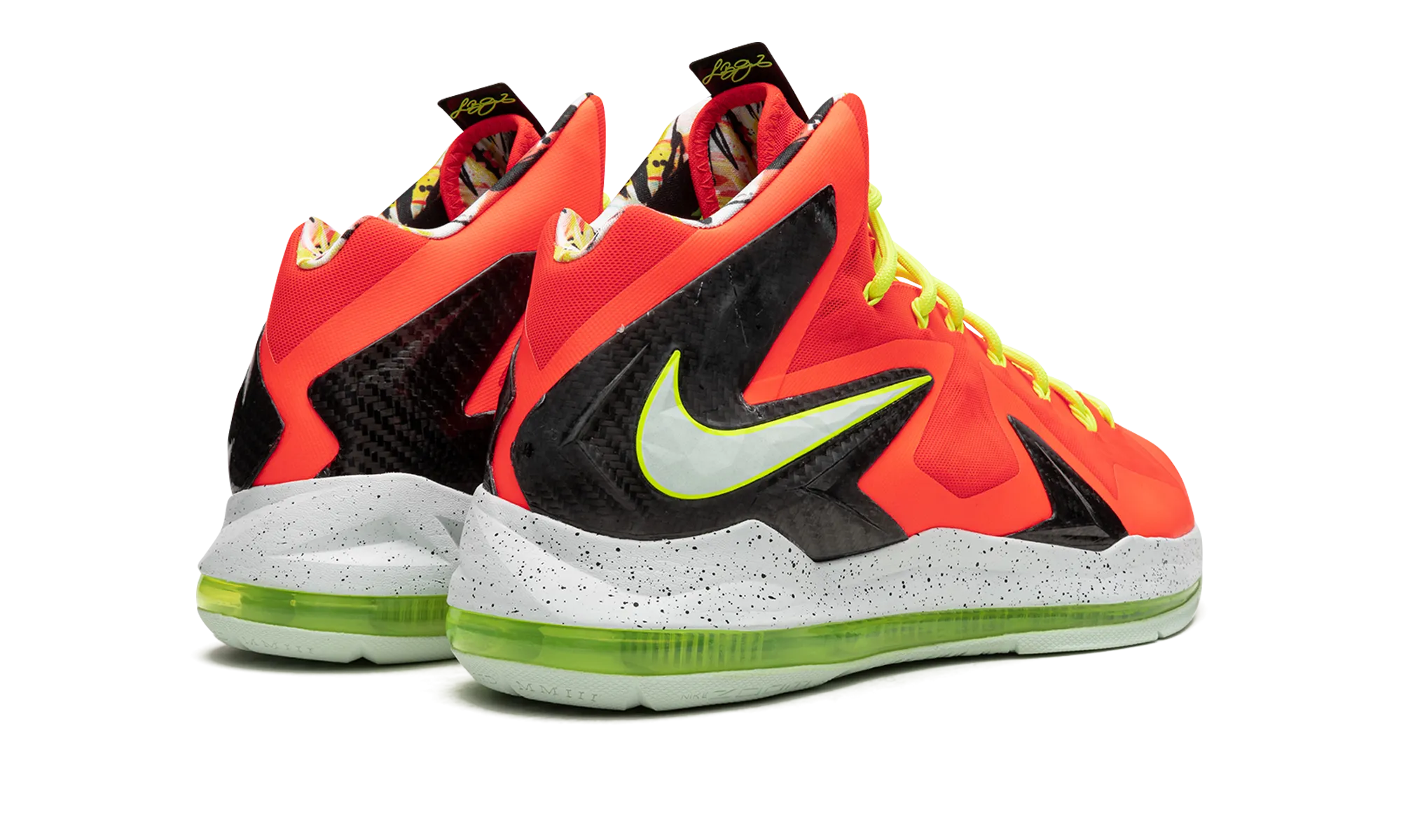 Contoured Footbed Design Lebron 10 P.S Elite "Total Crimson"