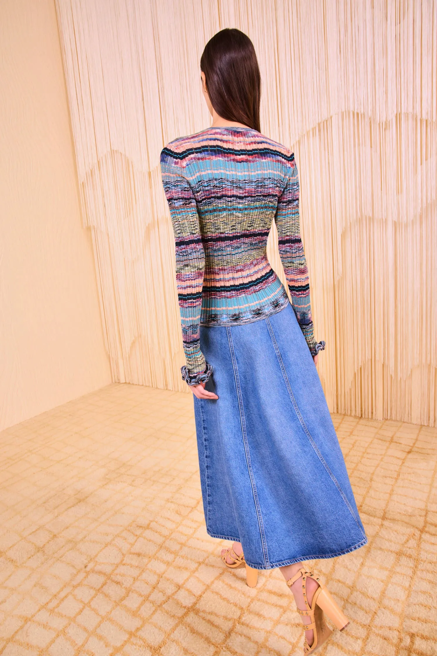 Moon Beam Lex Knit Cardigan - Azurite