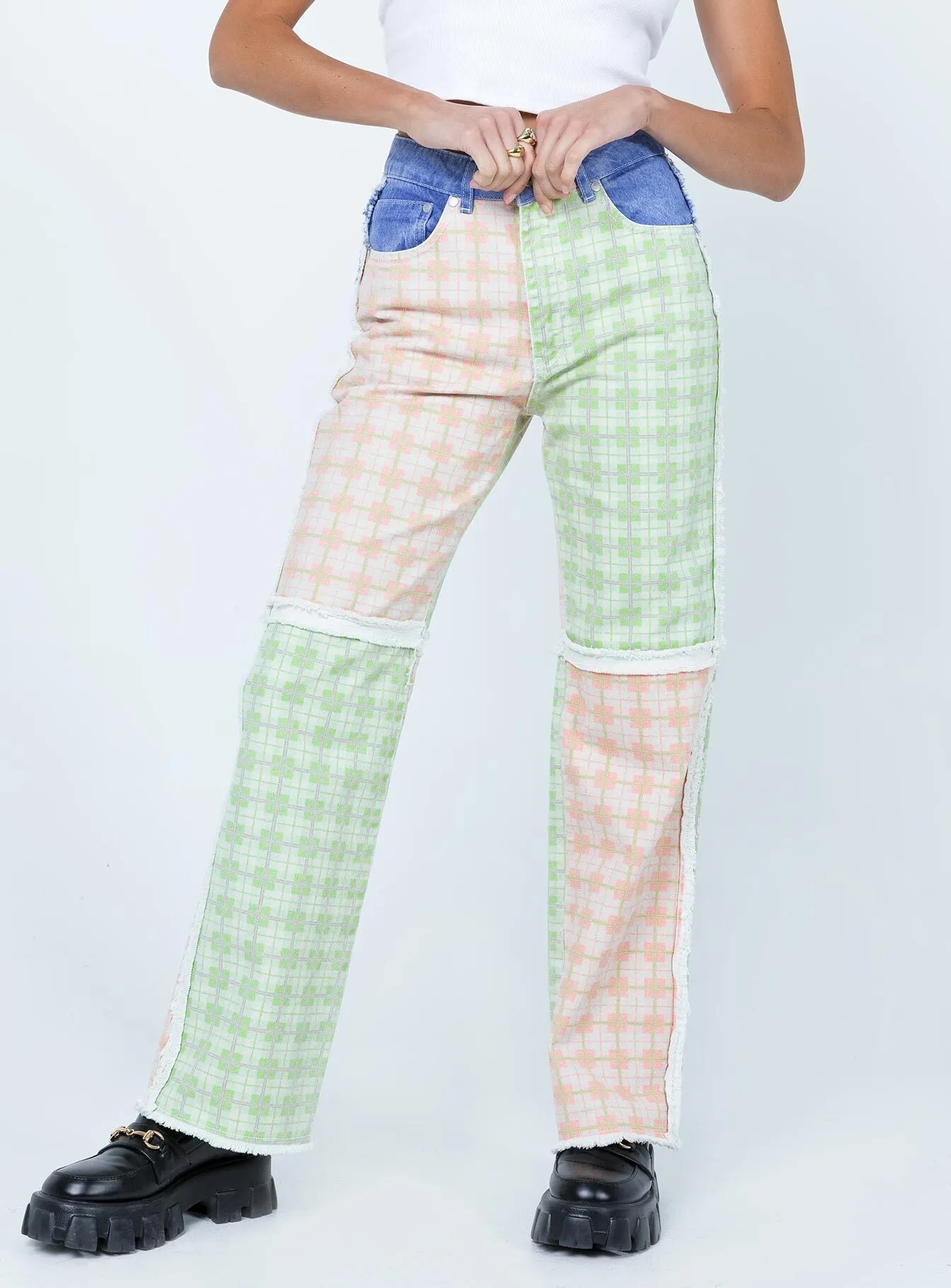 The Ragged Priest Pitch Jeans Multi Textured Bold