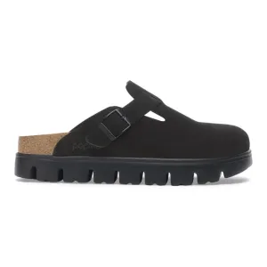 Birkenstock Women's Boston Chunky Black Suede Light Run group run