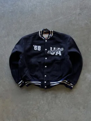 Flex Fit Fabric Modern Minimal 60s ??Engineers?? varsity jacket (M)