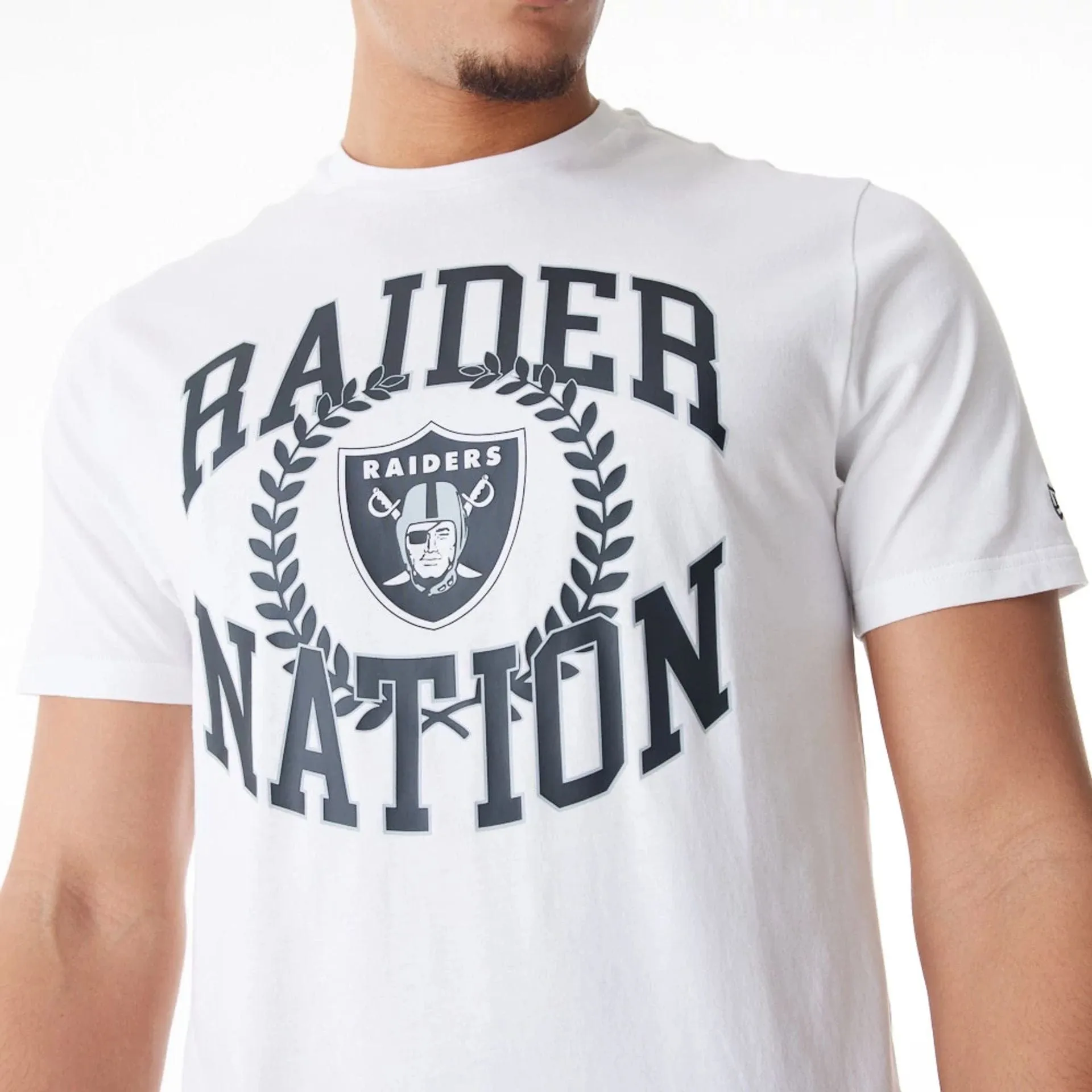 Las Vegas Raiders NFL Laurel Graphic White T-Shirt Street Ready