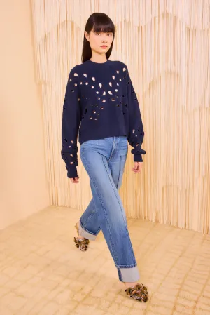 African Bold Vanessa Pullover - Midnight