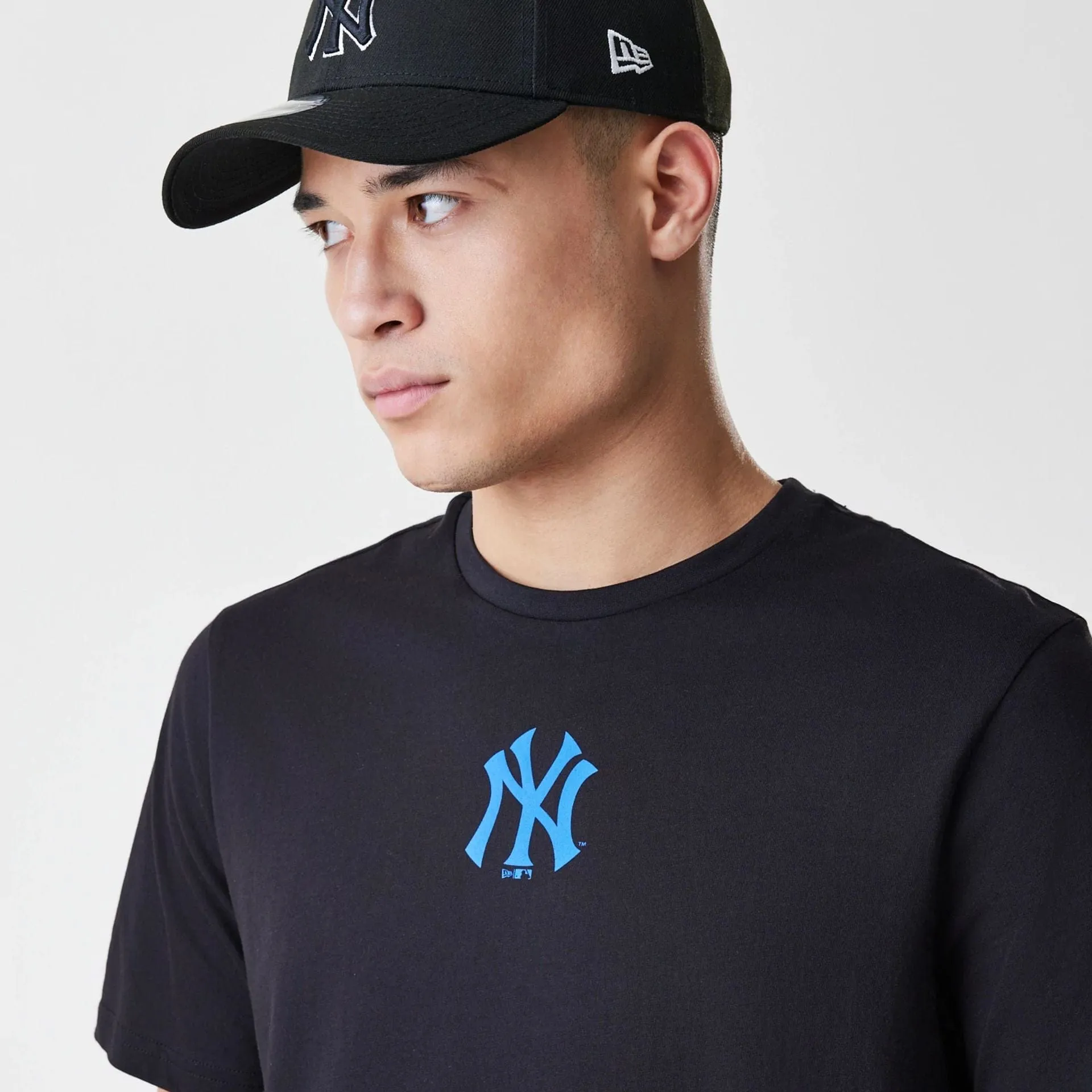 New York Yankees MLB Logo Black T-Shirt Quick Dry Technology