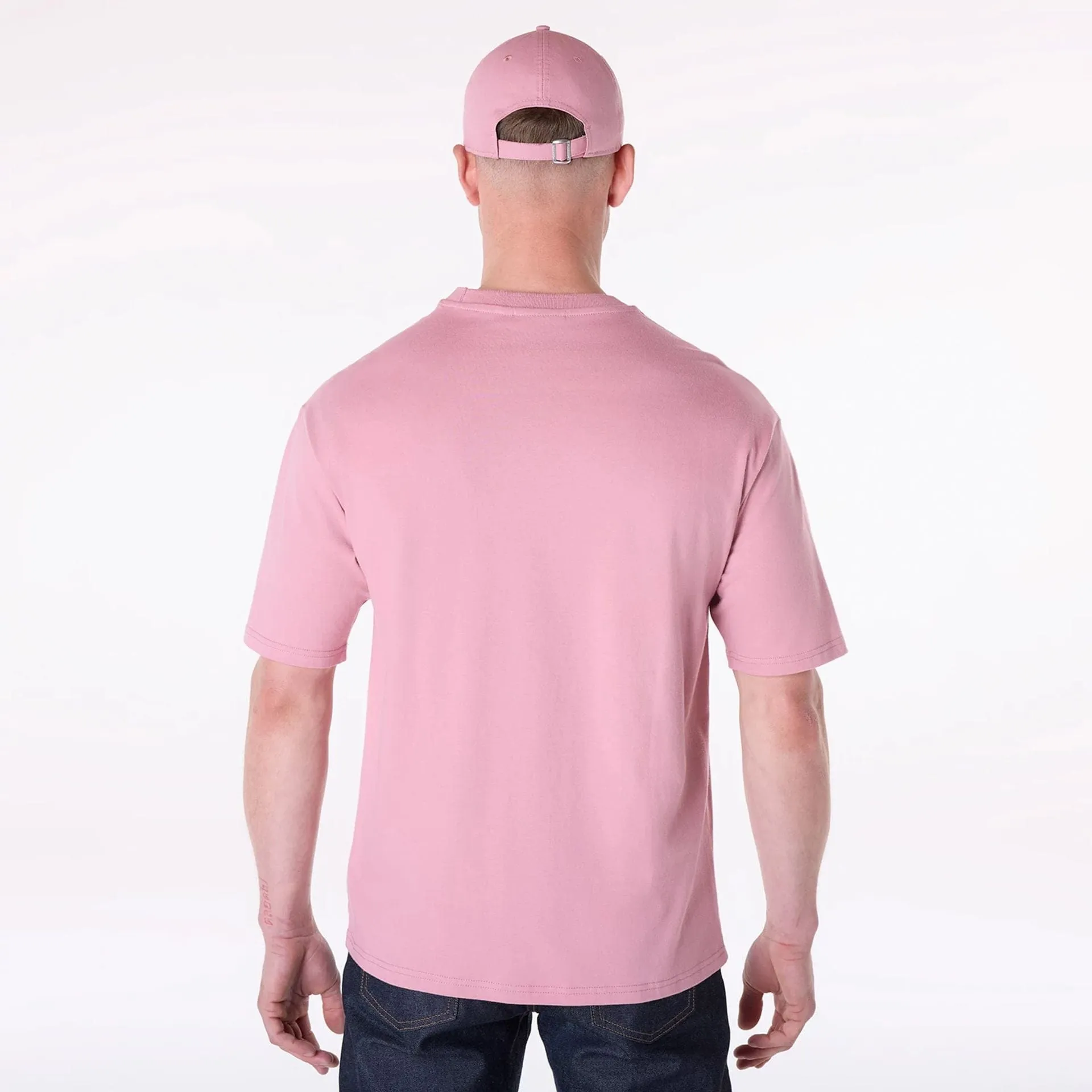 Quick Dry Wear Fit Minimal Look New York Yankees MLB Fruit Dark Pink T-Shirt