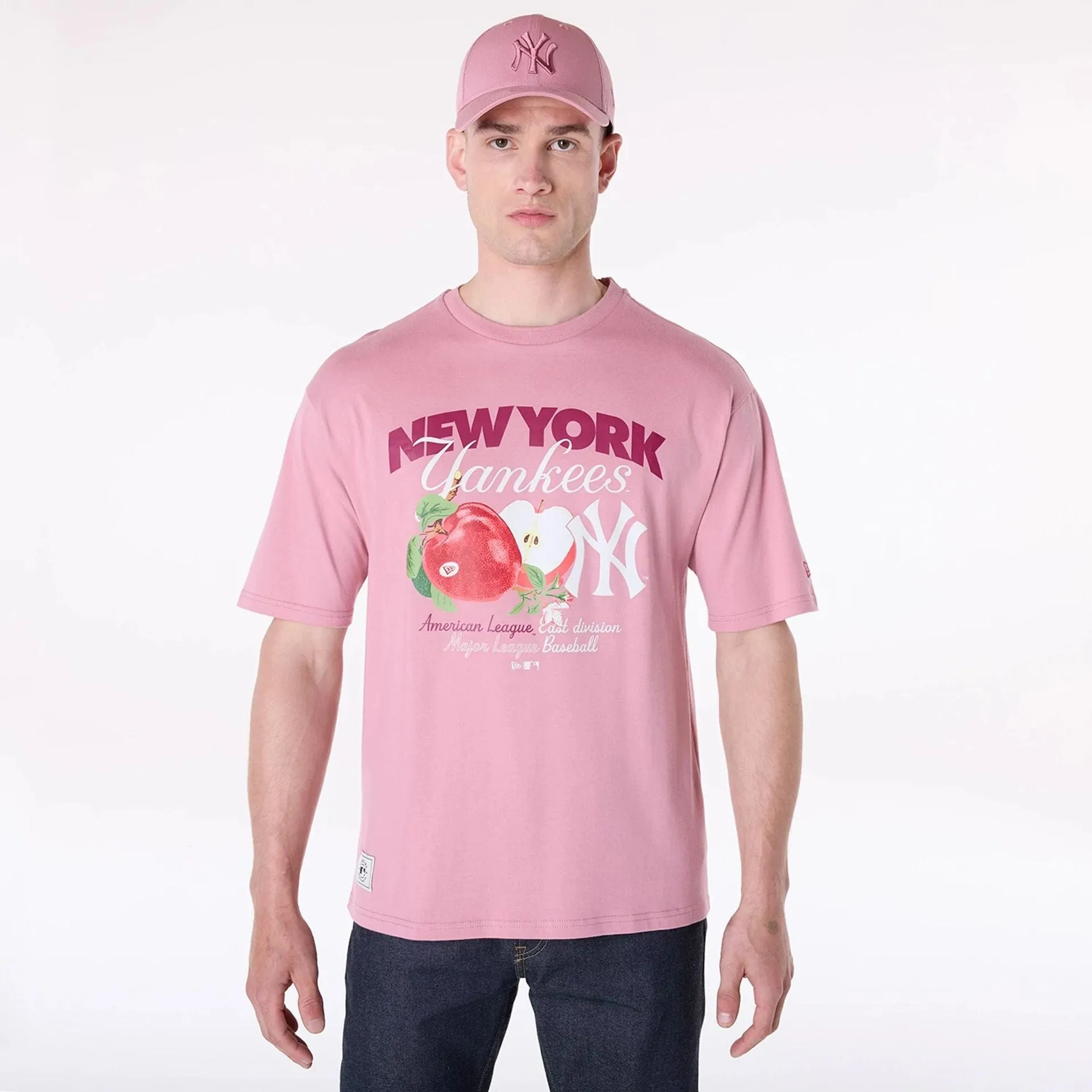 New York Yankees MLB Fruit Dark Pink T-Shirt Slim Waistband Eco friendly materials