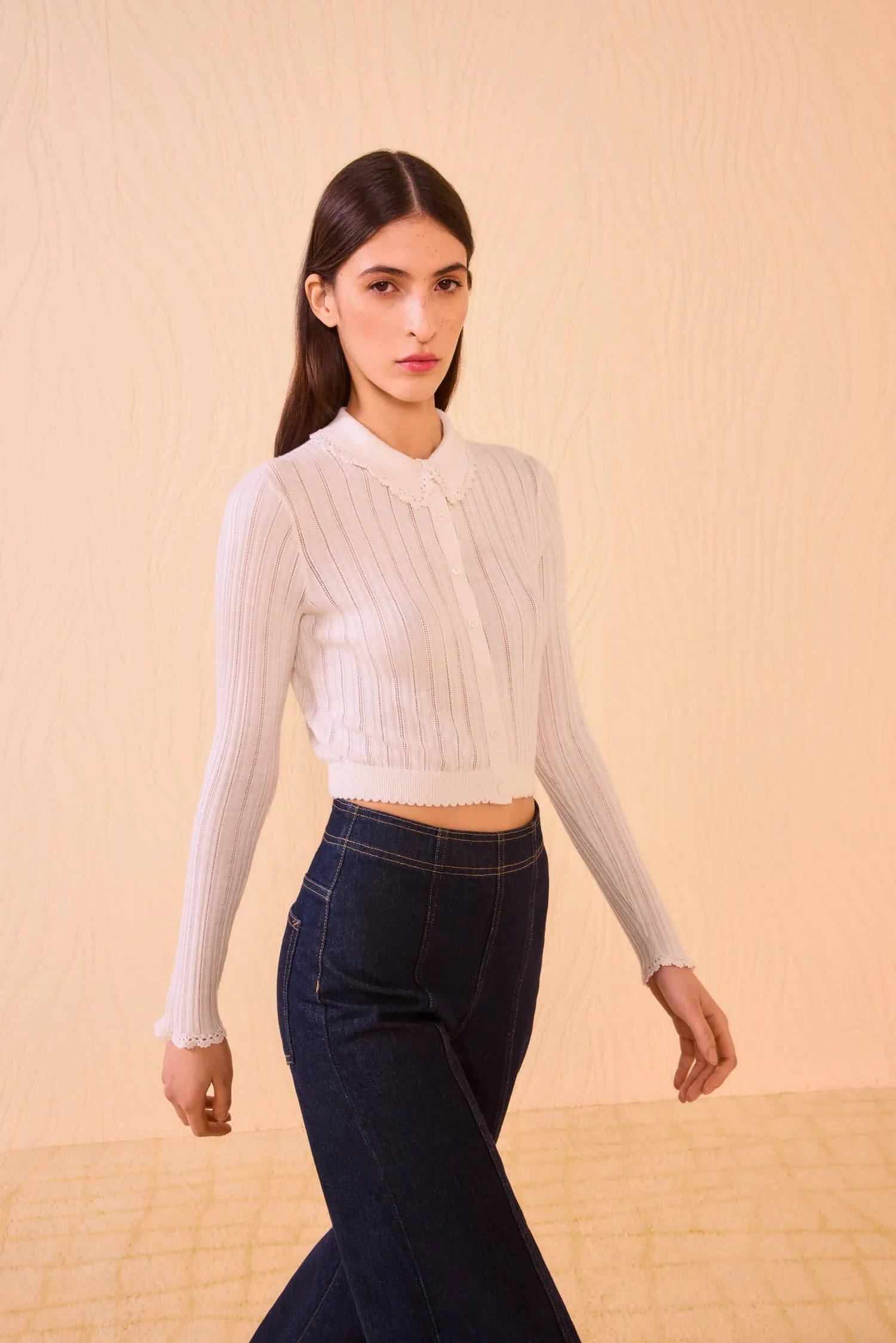 Lottie Knit Cardigan - Pristine Air Move ChafeFree Design