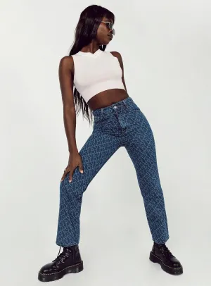 Textured Versatile Shopping Day Love Lounge Denim Jeans