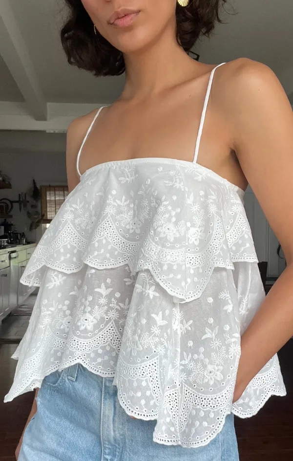 Activewear Work-Ready Capri Scalloped Cami