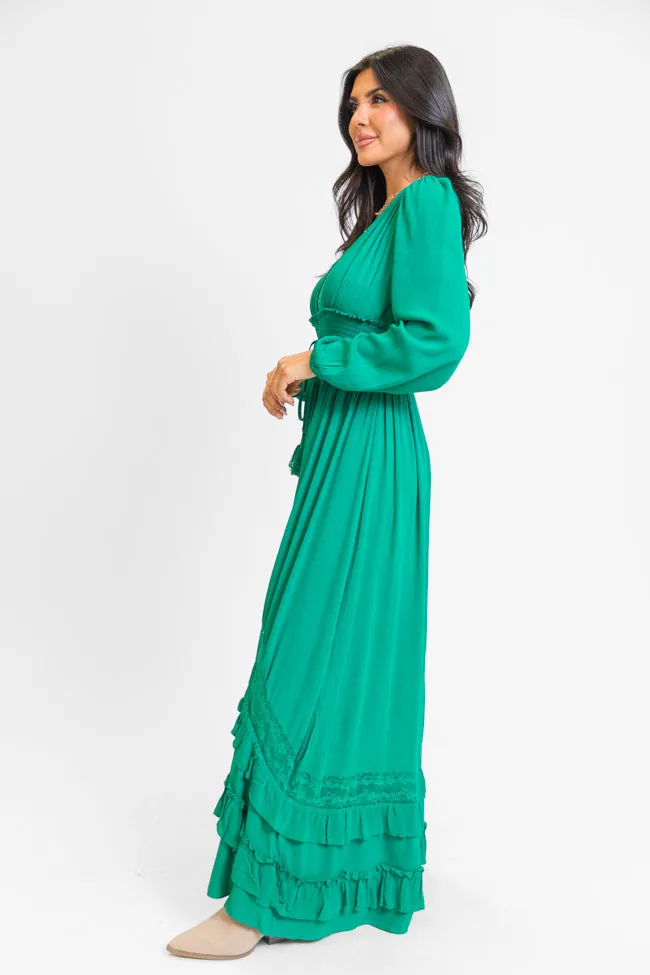 Pastel Sky Eco Friendly Lucky To Have You Jade Maxi Dress SALE