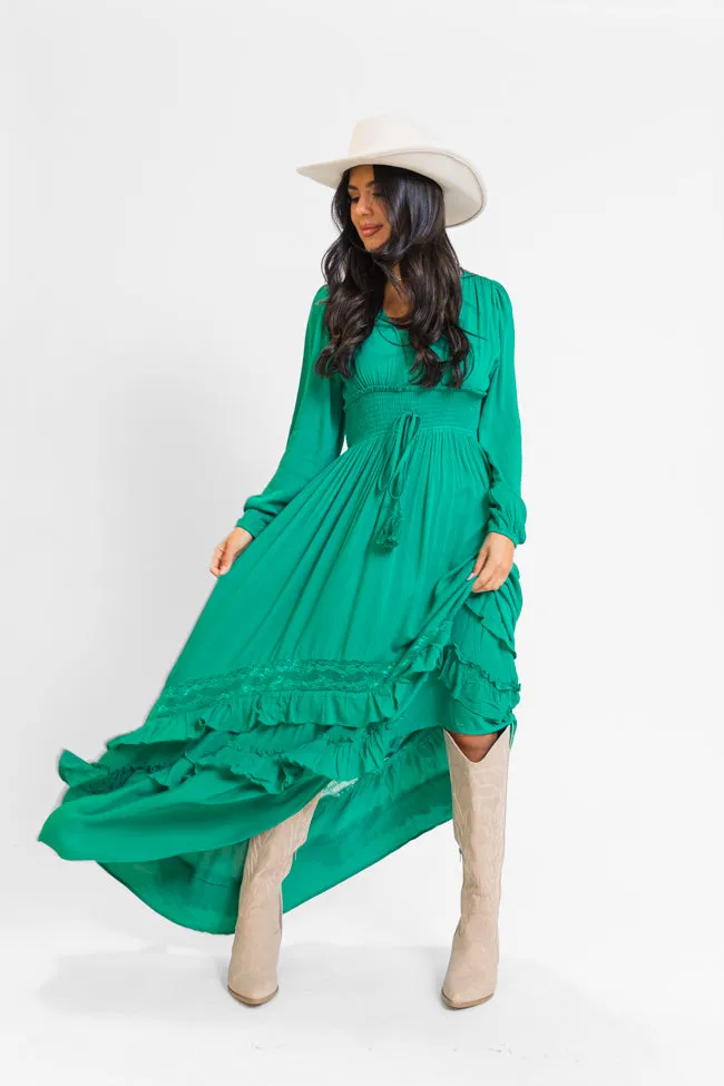 Perfect For Any Occasion Minimal Fit Lucky To Have You Jade Maxi Dress SALE