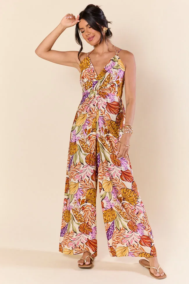 DoubleLayerReinforcement Lightweight Jacket Lush Tropics Tropical Print Jumpsuit FINAL SALE