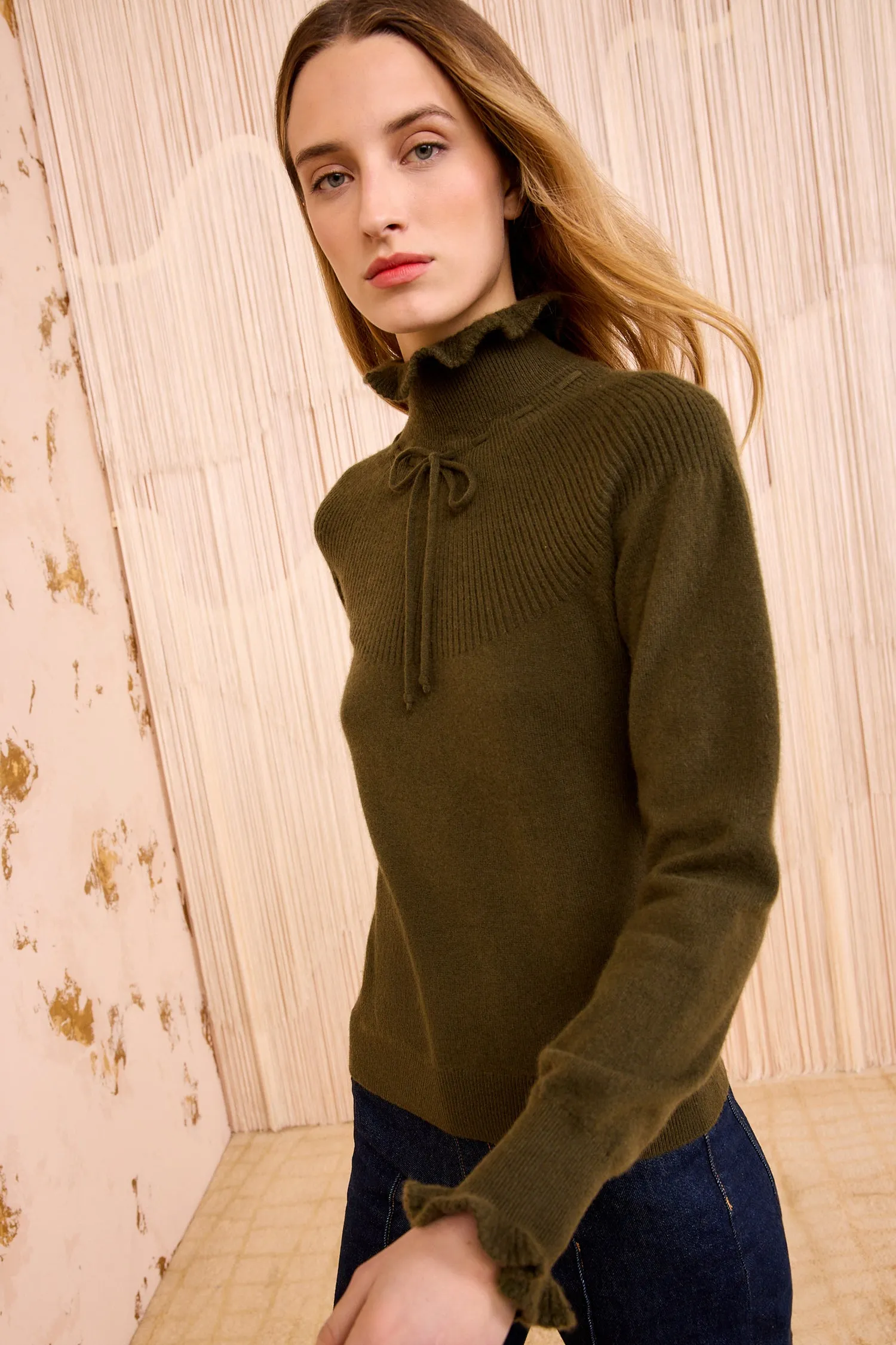 Maisie Cashmere Turtleneck - Hunter Formal Shirt