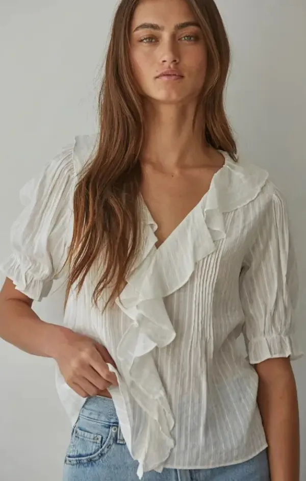 Breathable Lamination Mariah Woven Cotton V Neck