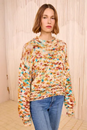 Sheer Fit Maude Multicolor Knit Pullover - Opal