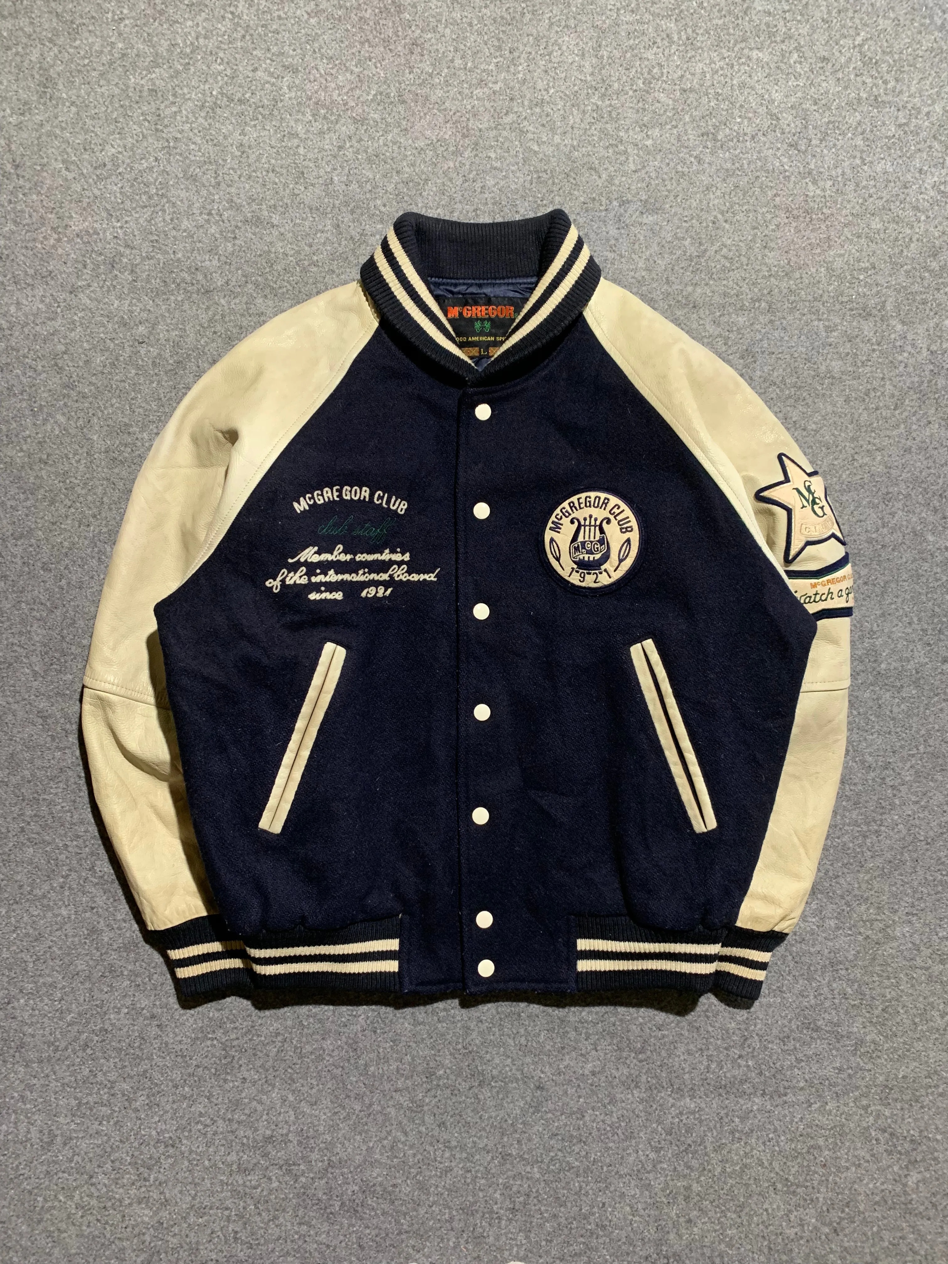 Mid Season Wear Lightweight Lining ??McGregor club 1921?? varsity jacket (M)