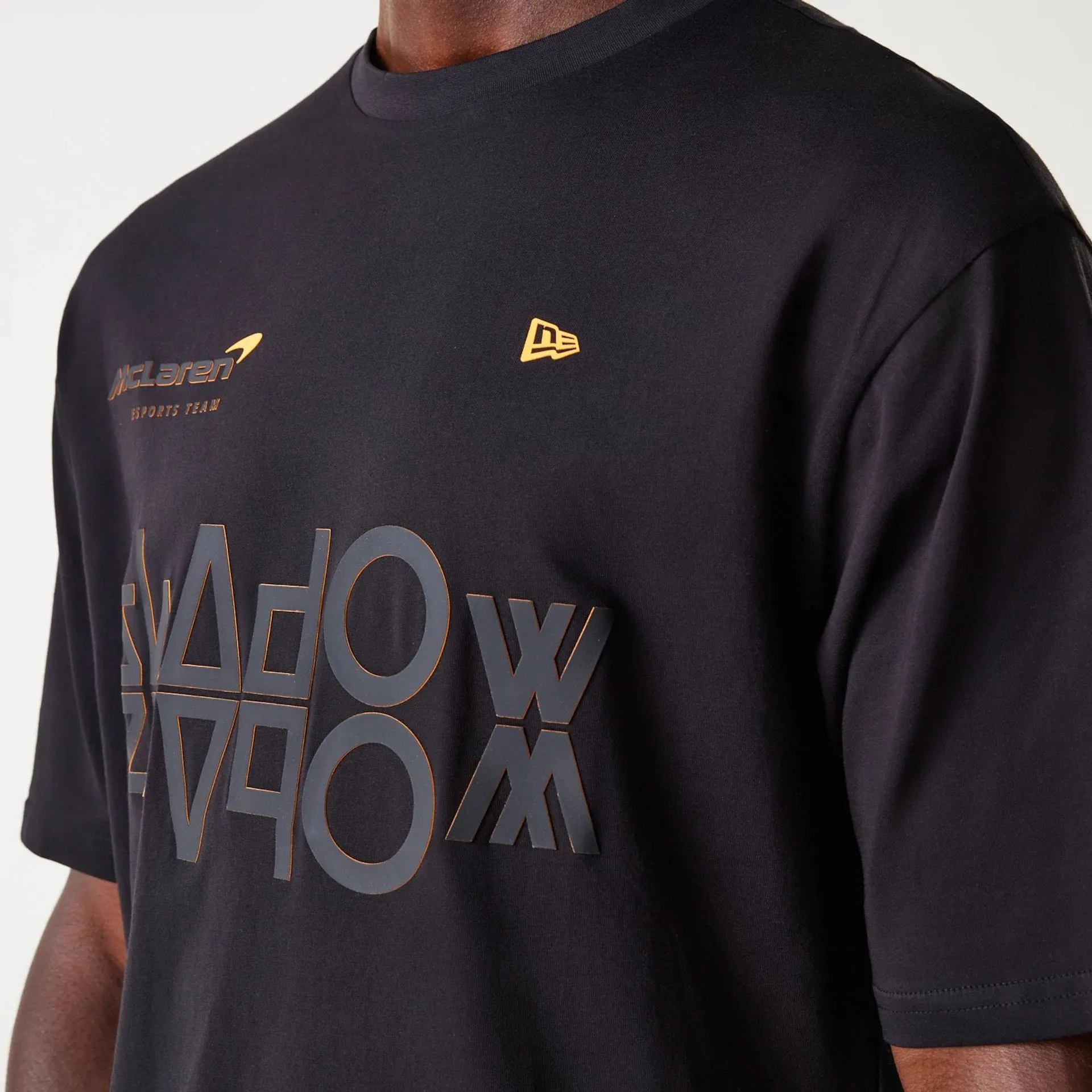 Breezy Comfort Fit for Any Season McLaren Racing Shadow Black Oversized T-Shirt