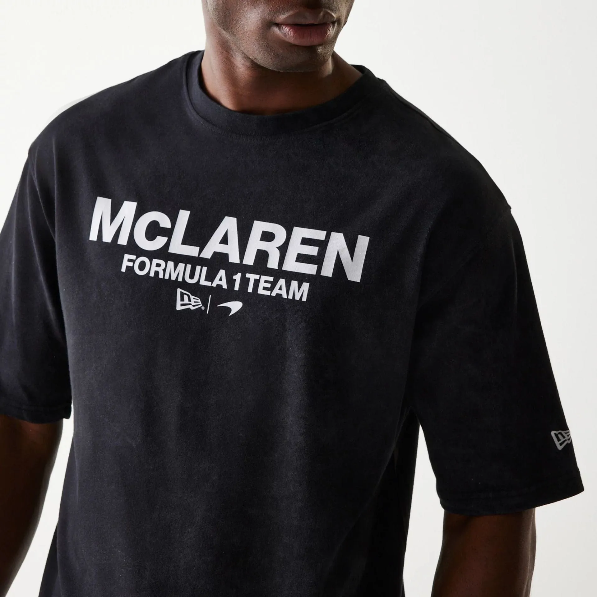 Indoor Event McLaren Racing Wordmark Black Oversized T-Shirt
