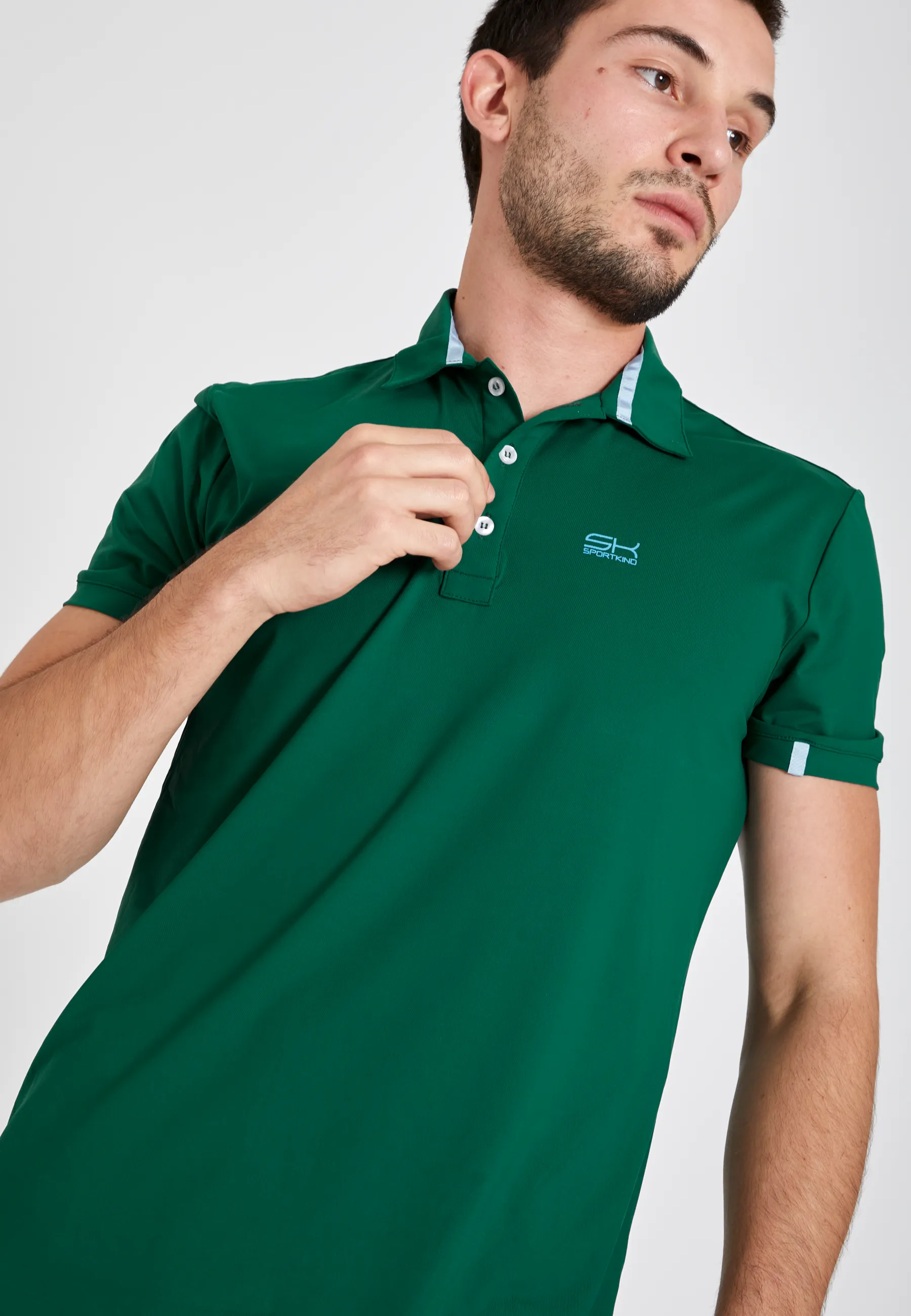BreathableMaterial Fit For Movement Men & boys Tennis Polo Shirt, fir green