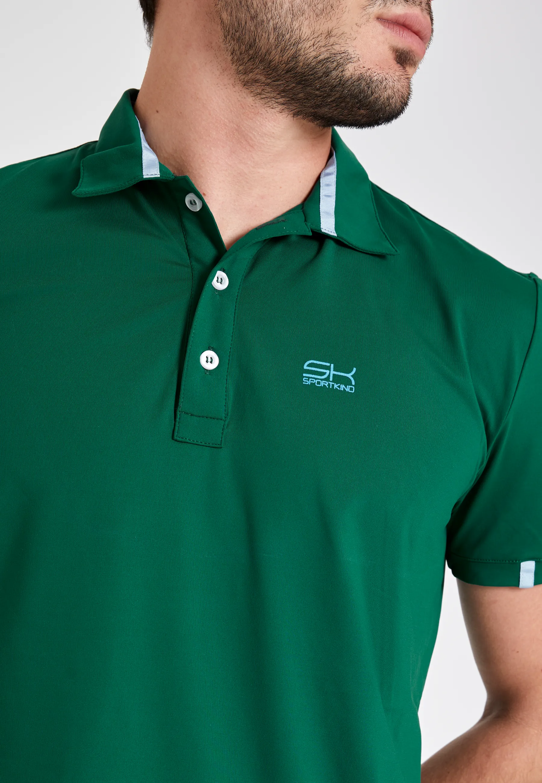 Men & boys Tennis Polo Shirt, fir green Versatile Wearable