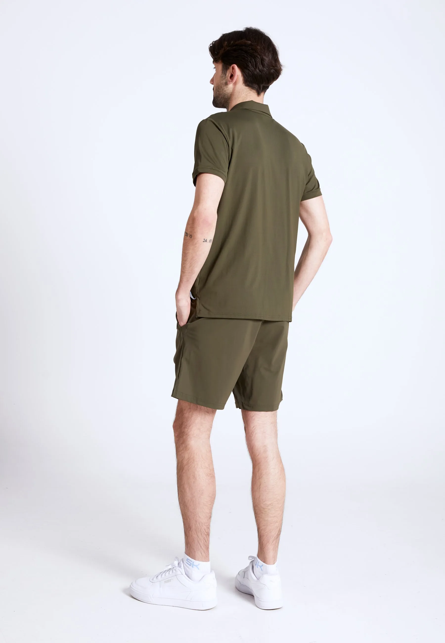 Men & boys Tennis Polo Shirt, khaki Regular Fit