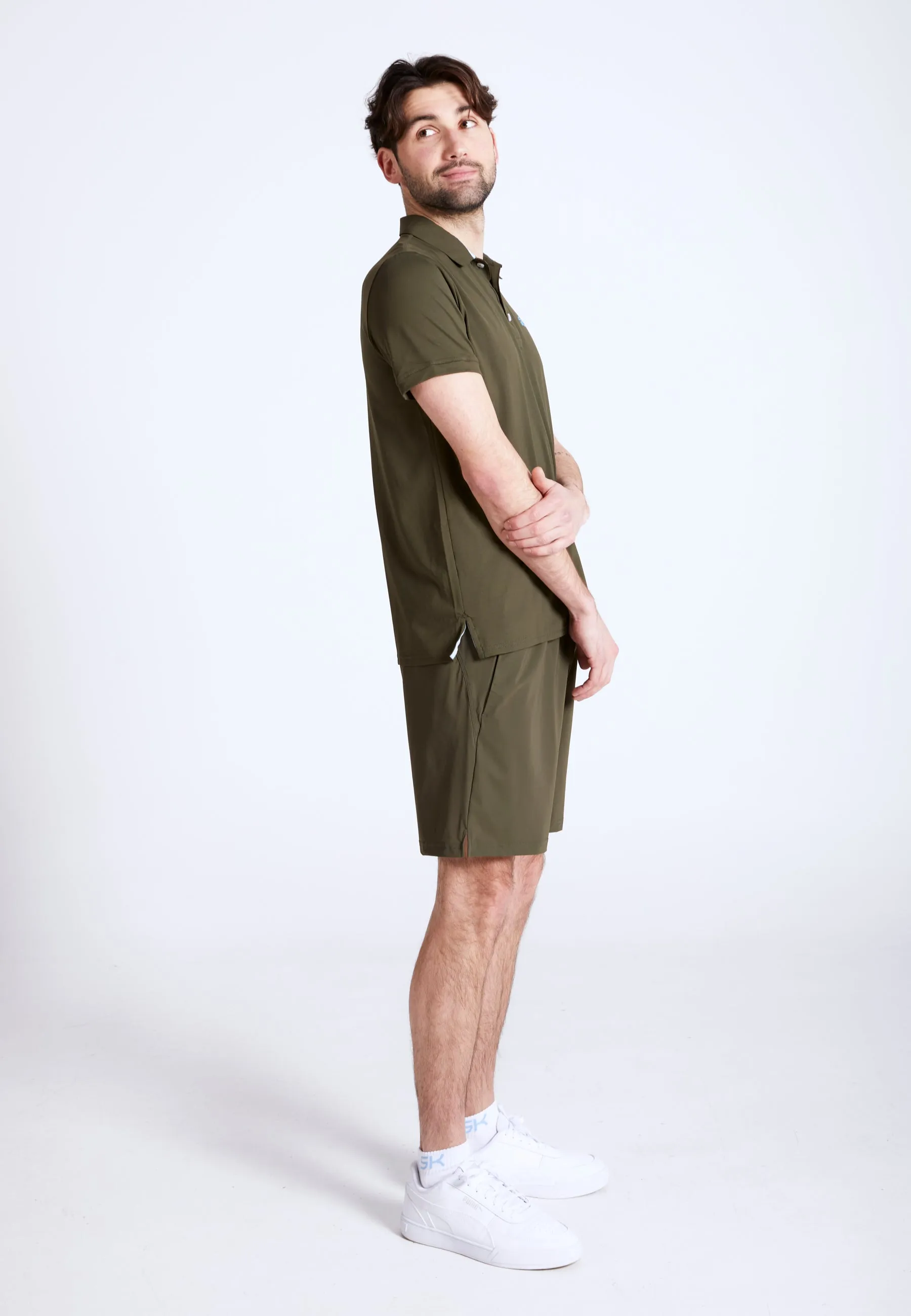 Cool Fit Men & boys Tennis Polo Shirt, khaki