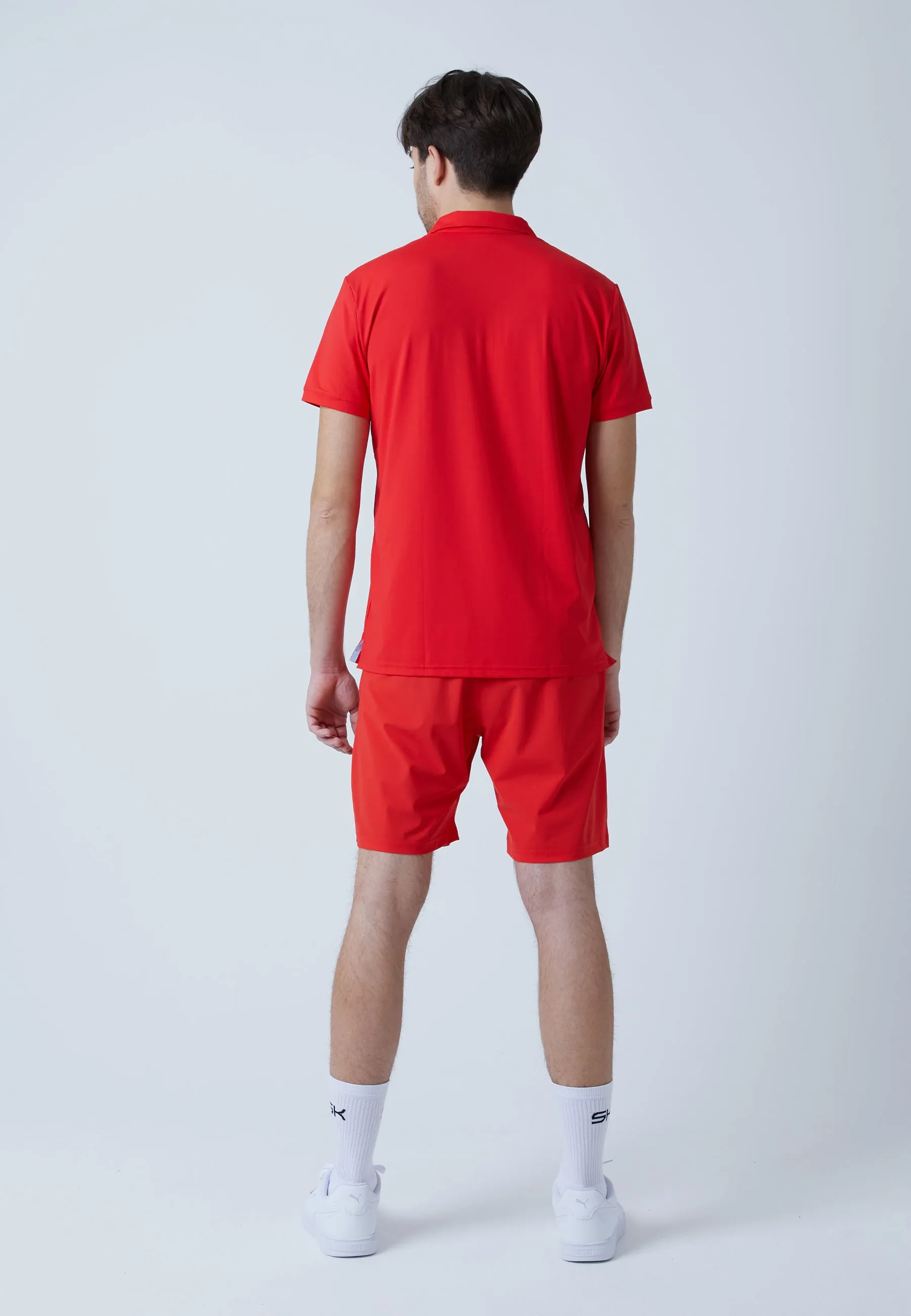 Seasonal Smart Light Layer Men & boys Tennis Polo Shirt, red