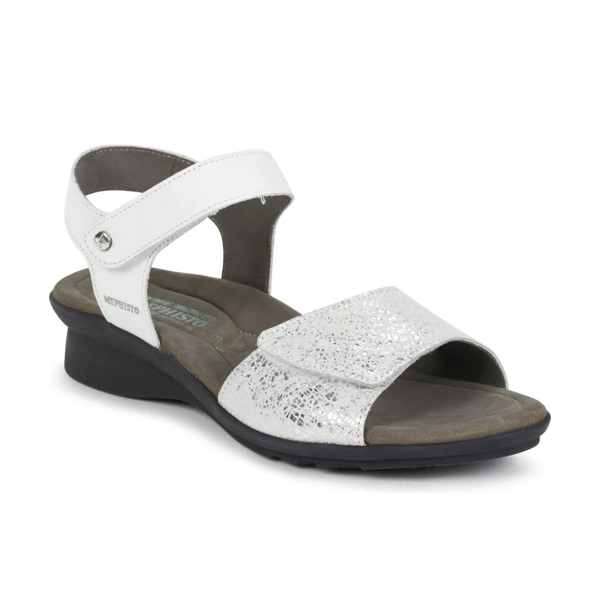 Harbor Stroll Mephisto Women's Pattie White Silk/Silver