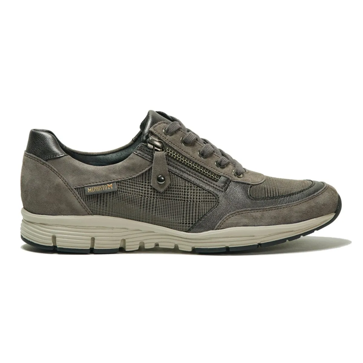 Mephisto Women's Ylona Dark Taupe/Gingham Rock Hike
