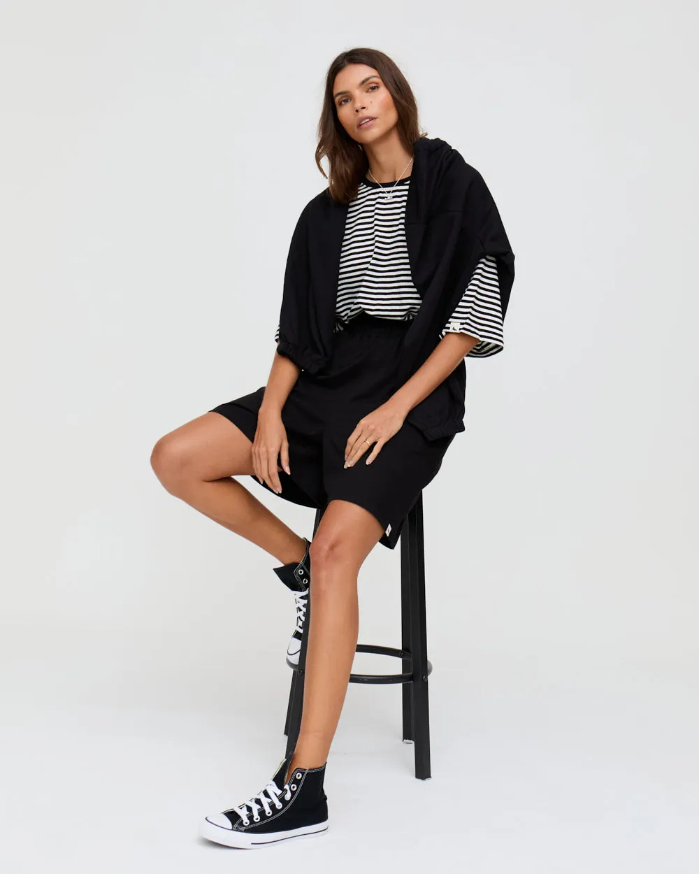 Audrey Black Shorts Exclusive Design Flexible Mobility