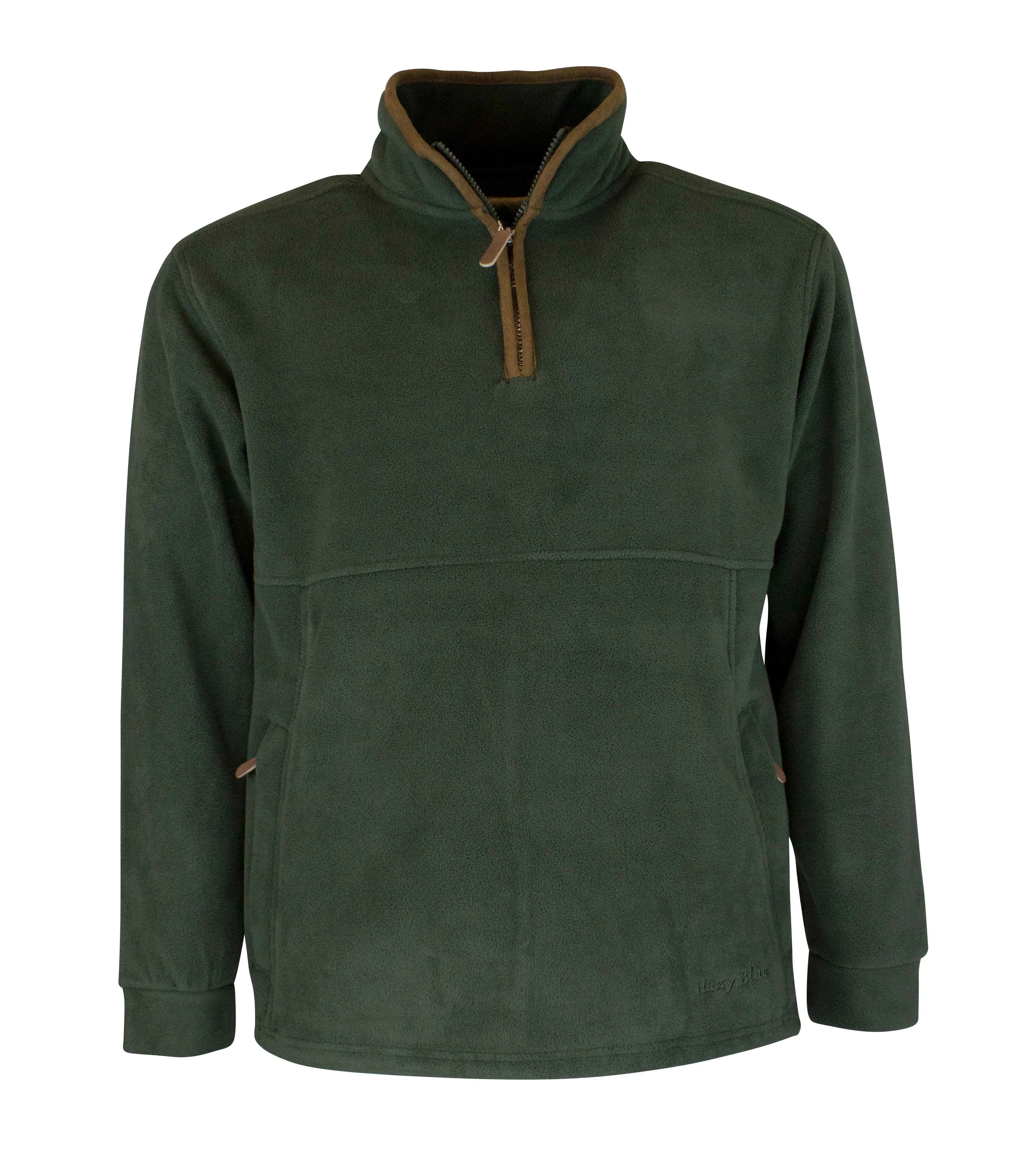 MF101 - Men's Half Zip Fleece - GREEN Layer Friendly Smart Layer