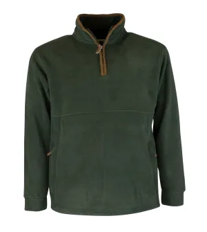 MF101 - Men's Half Zip Fleece - GREEN Rough Terrain